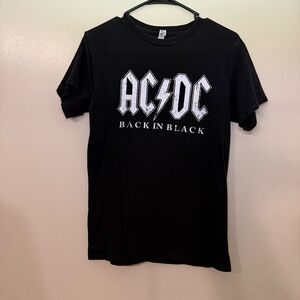 AC/DC Black Short Sleeve Tee